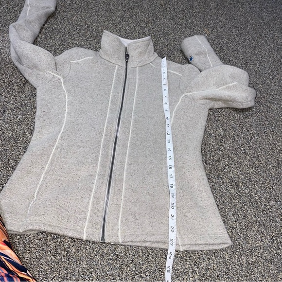 Fuzzy Warm KUHL $99 Stella Full Zip Fleece Lined Jacket Sweater Cozy Winter Sm - Picture 2 of 13